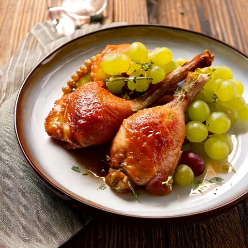 Cuisses de canard aux raisins