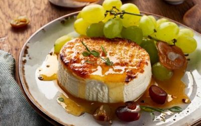 Chèvre chaud et raisins grillés