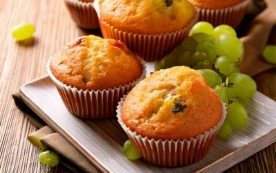 Muffins aux raisins blancs